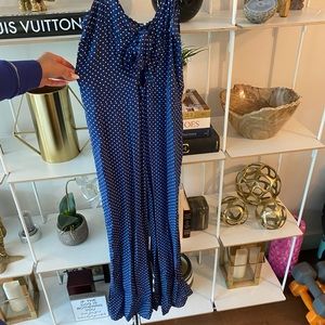 Jumpsuit romper by Blue life polka dot size Small